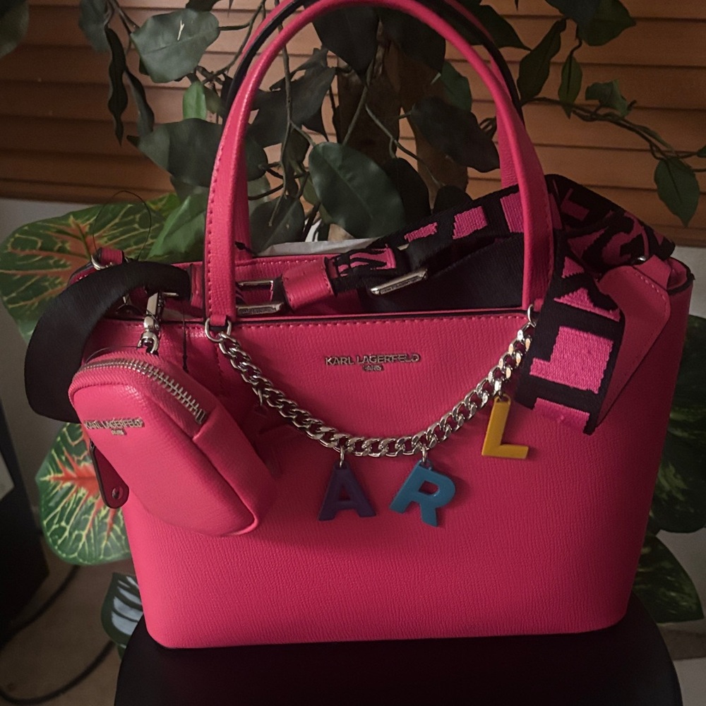 Karl Lagerfeld Vibrant Pink Satchel